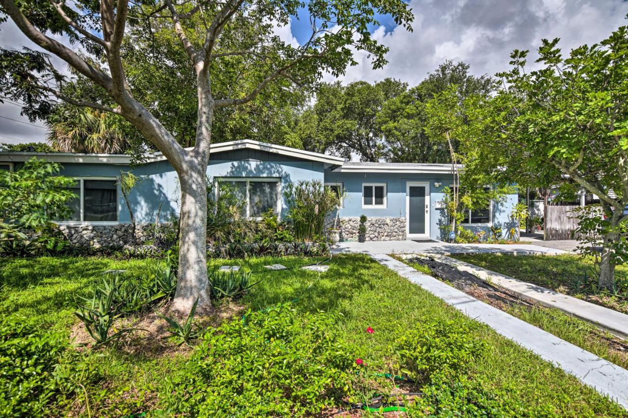 Shady And Eclectic Fort Lauderdale Dwelling With Yard! エクステリア 写真